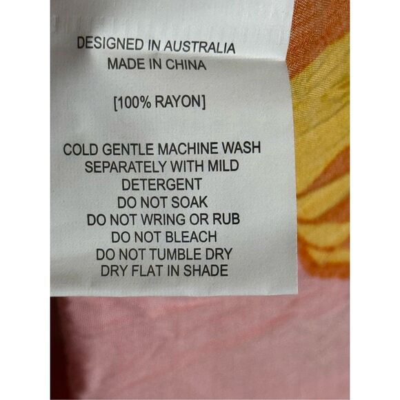 Anthropologie Abel The Label Sunset Maxi Floral Tiered Tropical Beach - Picture 5 of 6